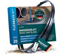 Lame de scie à ruban en acier à outils Bayerwald - 2230 x 16 x 0.5 x 4 / Bois, métaux non ferreux, plastique PVC, tôles fines/bande de scie adaptée à Metabo. Magnum et bien d'autres.
