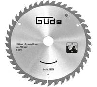 Lame de scie carbure - 165 x 20 mm - 48 dents pour scie G58232 Güde G58334