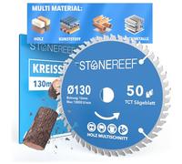 Lame de scie circulaire, 130 x 16 mm, avec adaptateur pour alésage de 20 et 16 mm, compatible avec meuleuse d'angle Bosch, Makita, etc. - Lame de scie circulaire résistante aux ongles - Pour bois et