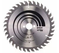 Lame de scie circulaire 165 x 30 x 2,6 mm Optiline Wood pour le bois 36 dents BOSCH 2608640603