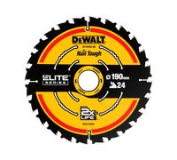 Lame de scie circulaire 190x30 mm, 24 dents, ATB/tronçonnage, angle d'attaque 20 - DT10304-QZ - DEWALT