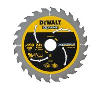 Lame de scie circulaire 190x30 mm, 24 dents, ATB/tronçonnage, angle d'attaque 25 - DT99562-QZ - DEWALT