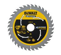 Lame de scie circulaire 190x30 mm, 36 dents, ATB/tronçonnage, angle d'attaque 25 - DT99563-QZ - DEWALT