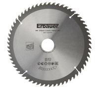 Erbauer Lame scie circulaire Bois 210 mm 60 dents alésage 30/25/20/16 mm