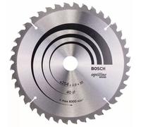 Lame de scie circulaire 254 x 30 x 2 mm Optiline Wood pour le bois 40 dents BOSCH 2608640435
