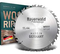 Lame de scie circulaire Bayerwald Carbure de tungstène - Ø 500 x 4 x 30 | Z=36 Denture alternée | Série 11.44 - Pour bois coupe longitudinale (bois tendre, bois massif, bois exotique, placage)