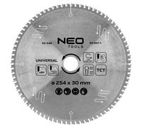 Lame de scie circulaire, carbure, 254 x 30 mm, 80 dents, universelle
