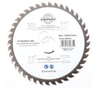 Lame de scie circulaire de qualité supérieure - 140 x 20 mm - Pour bois - Avec 40 dents TCT inclinées et découpes laser pour réduire le bruit