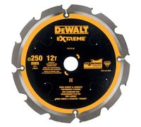 Lame de scie circulaire denture diamant, 250 x 30 mm, 12 dents - DT1474-QZ - DEWALT