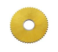 Lame de scie circulaire en acier rapide 40 mm-300 mm, lame de fraisage à encoches, plaquée titane contenant du cobalt, diamètre extérieur(63x16x50T,6.0mm)