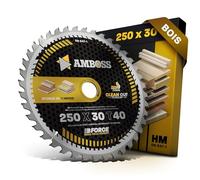 Lame de scie circulaire HM - 250 x 30 mm - Z40 - Dents alternées - Pour bois - Allround. AMBOSS WERKZEUGE® Lame de scie 250 mm compatible Pour Dewalt DWE 7492 Scheppach HS100S DeWalt DW743N. Holzmann