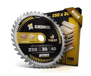 Lame de scie circulaire HM 250 x 30 mm Z40 denture alternée pour bois - Allround. AMBOSS WERKZEUGE Lame de scie 250 mm compatible avec Dewalt DWE 7492 Scheppach HS100S DeWalt DW743N. Holzmann. Atika