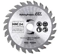 Lame de scie circulaire HM - 76 x 10 mm - 24 dents - Pour mini scie circulaire portative, plongeante, scie circulaire
