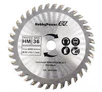 Lame de scie circulaire HM 85 mm pour bois - 85 x 10 mm - 36 dents Einhell Matrix