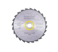 Lame de scie circulaire HW/CT 254x30, 24 WZ 20° Metabo - 628025000