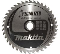 Lame de scie circulaire Makita SPECIALIZED TCT T.C.T - 165 x 20 mm - 40 dents - Bois avec clous