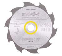 Lame de scie circulaire METABO PRO 628002000 - "Power Cut Wood" - HW/CT - 160x2,2x20mm - 10 dents