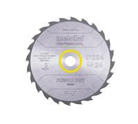 Lame de scie circulaire METABO Pro "Power Cut Wood" 628025000 - HW/CT - 254x30mm - 24WZ - 20°