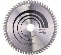 Lame de scie circulaire Optiline Wood AD 210mm Z.60 WZ perçage 30mm largeur de coupe 2,8mm