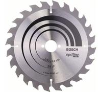 Lame de scie circulaire Optiline Wood AD 230mm Z.24 WZ largeur de coupe 2,8mm BOSCH 2608640627