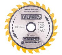 Lame de scie circulaire pour bois en carbure Ø 210x30 mm 24 dents