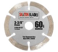 Lame de scie circulaire Saxton 85 mm Diamond Tile compatible avec Worx Worxsaw, Bosch, Makita et Ryobi, etc.