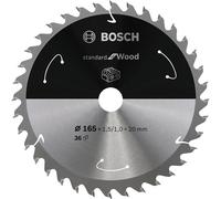 Lame de scie circulaire Stand.for Wood AD 165mm Z36 WZ perçage 20mm coupe 1,5mm HM BOSCH