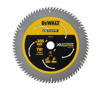 Lame de scie circulaire stationnaire carbure XR Runtime, 305 x 30 mm, 78 dents - DT99576-QZ - DEWALT