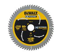 Lame de scie circulaire stationnaire DEWALT DT99567-QZ Carbure XR Runtime Ø210x30mm, 60 dents