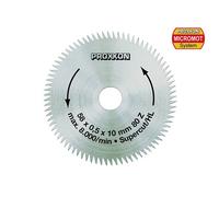 Proxxon Lame de scie circulaire Super-Cut 28014 – Ø 58 mm – 80 dents – Alésage 10 mm