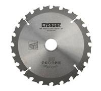 Lame de scie circulaire TCT 165 x 20mm 24 dents Erbauer