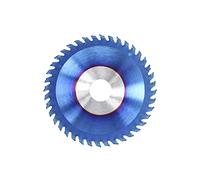Lame de scie circulaire TCT, Disque de coupe circulaire en carbure de tungstène for bois, 210 mm, 115 x 1,8 x 22,2 x 40 dents, revêtement bleu/TiN/TiCN, for la coupe du bois(Blue Coated)