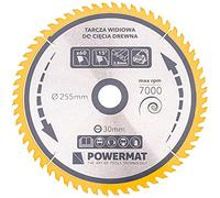 Powermat Lame de scie circulaire universelle pour bois Ø 255 x 30 mm 60 dents