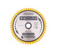POWERMAT Lame de scie circulaire universelle pour bois Ø 255 x 30 mm 48 dents