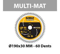 Lame de scie circulaire XR Runtime Multi-matériaux Ø190 mm DEWALT