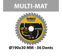 Lame de scie circulaire XR Runtime Multi-matériaux Ø190 mm DEWALT