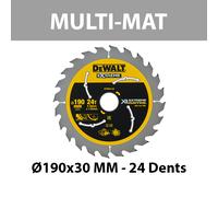 Lame de scie circulaire XR Runtime Multi-matériaux Ø190 mm DEWALT
