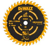 Lame de scie DeWALT EXTREME, 184 x 16 mm, 40 dents DT1668