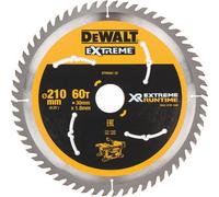 Banyo - Dewalt DT99567-QZ Lame de scie circulaire stationnaire XR Runtime 210x30mm 60 dents 210/30