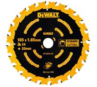 Lame de scie DeWALT pour scies AKU pour couper l'aluminium, ATB +20°, 165 x 20 mm, 40 dents DT10640