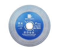 Lame de scie diamant pour carrelage - BRSCHNITT 125 mm Disque de coupe diamant double usage - Pour couper et meuler les carreaux de céramique, la porcelaine, le granit, le marbre