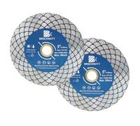 Lame de scie diamantée pour carrelage 125mm-BRSCHNITT 2 pièces Disque de coupe Découpage et ponçage de carreaux de porcelaine Granit Marbre Céramique Maçonnerie