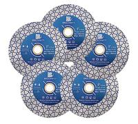 Lame de scie diamantée pour carrelage 125mm-BRSCHNITT 5 pièces Disque de coupe Découpage et ponçage de carreaux de porcelaine Granit Marbre Céramique Maçonnerie