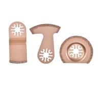 Lame de scie en carbure, outil multifonction à Segment oscillant, pour le meulage et l'enlèvement du coulis de ciment et des carreaux de céramique, 3 pièces