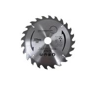 Lame de scie en métal dur 225 x 2,5 x 30 avec 24 dents HM WZ, qualité industrielle conforme à la norme DIN EN 847-1.