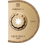 FEIN Lame à concrétion carbure, 1 Pce, Ø90 mm, Largeur de coupe env. 2,2 mm., Porte-outil SLP, Segmentée, idéale pour les travaux dans les coins et sur les arêtes sans chevauchement.
