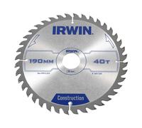 Irwin Tools Irwin Lame de scie circulaire à main 190 × 30 mm 40 dents ATB Quantité:1