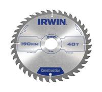 Lame de scie Irwin; 190x2 5x30 0 mm; Z40
