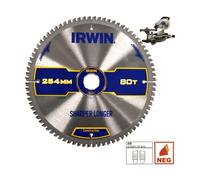 Lame de scie Irwin; 250x2 8x30 0 mm; Z80
