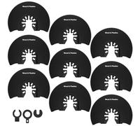 Lame de scie oscillante 9 pièces for acier à haute teneur en carbone, lames de scie oscillantes en demi-cercle de 3-1/2 pouces, lames d'outils oscillants de coupe robustes for couper le bois et le pla